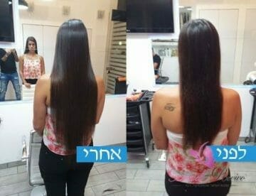 התאמת תוספת שיער לאישה